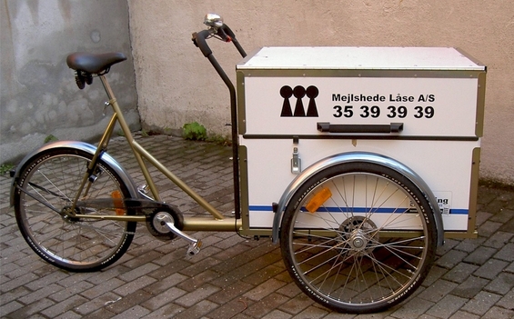 P-Box als Transportfahrrad für Kleingewerbe